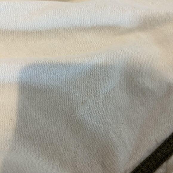 Vintage Garfield Shirt Large Beige Baseball Jersey Button Front Graphic 90s READ - Picture 11 of 16